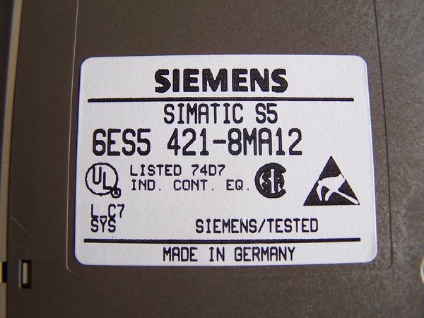 SIEMENS SIMATIC 6ES5 421 8MA12