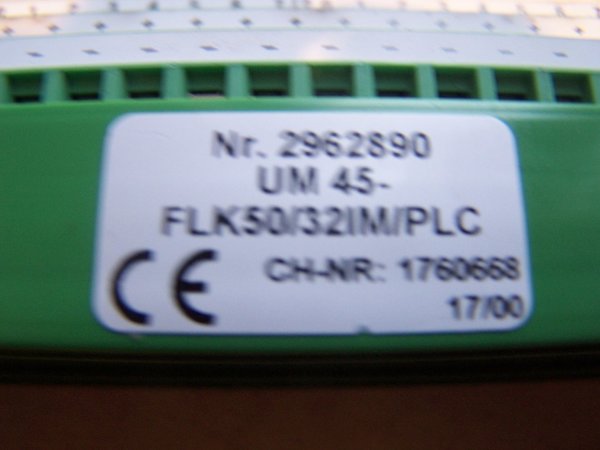 Interface PHOENIX CONTACT UM45 FLK50 32IM PLC