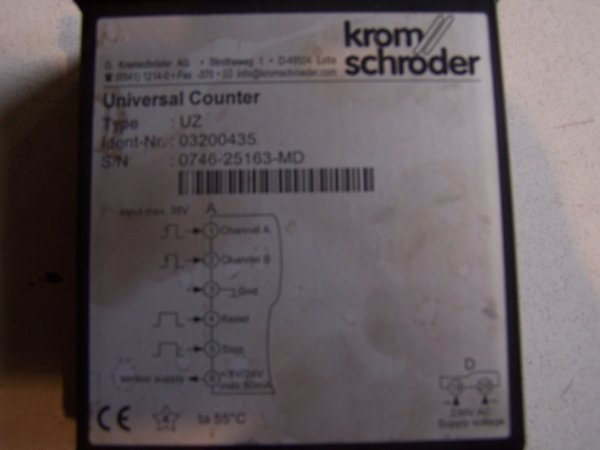 Compteur volumétrique KROM SCHRODER type UZ