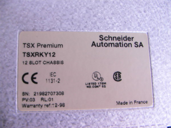 Automate SCHNEIDER 12 slots chassis TSXRKY12