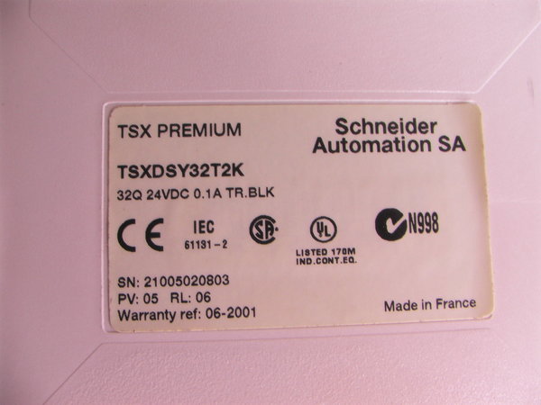 Automate SCHNEIDER TSX DSY32T2K Processeur TSX PREMIUM