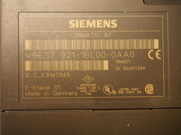 SIEMENS SM321 SIMATIC S7 6ES7 321 1BL00 0AA0