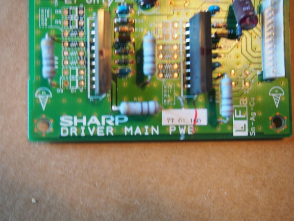 Carte SHARP DRIVER MAIN PWB 1-N1668FC