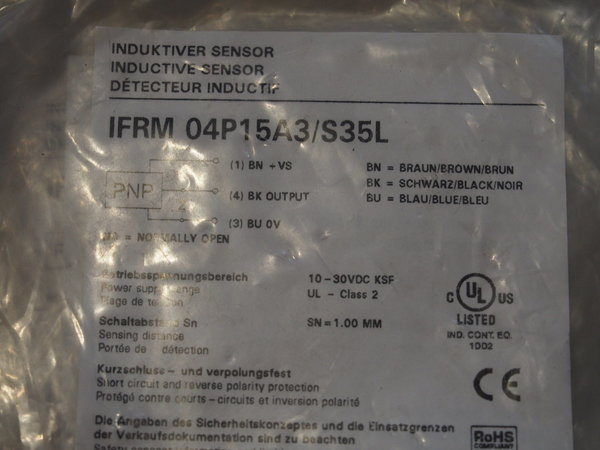 Détecteur inductif BAUMER IFRM 04P15A3/S35L