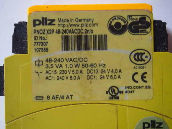 Relais sécurité PILZ P2HZ X2P 48-240 VAC/DC 2NO