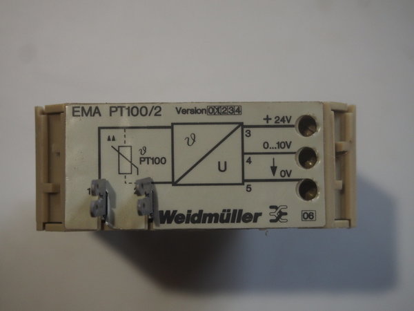Convertisseur de signal WEIDMULLER EMA EG3 PT100/2